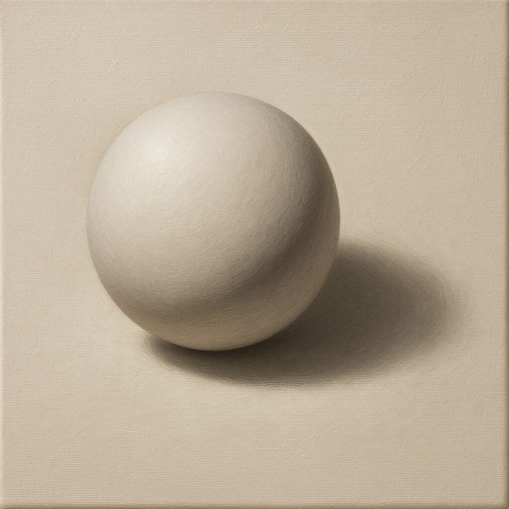 3D kugla, minimalistički prikaz