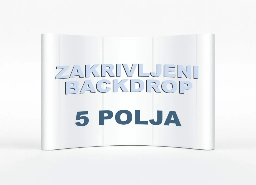 Zakrivljenia pozadina za fotografisanje (3x3), 5 polja, visina 230cm, sa štampom