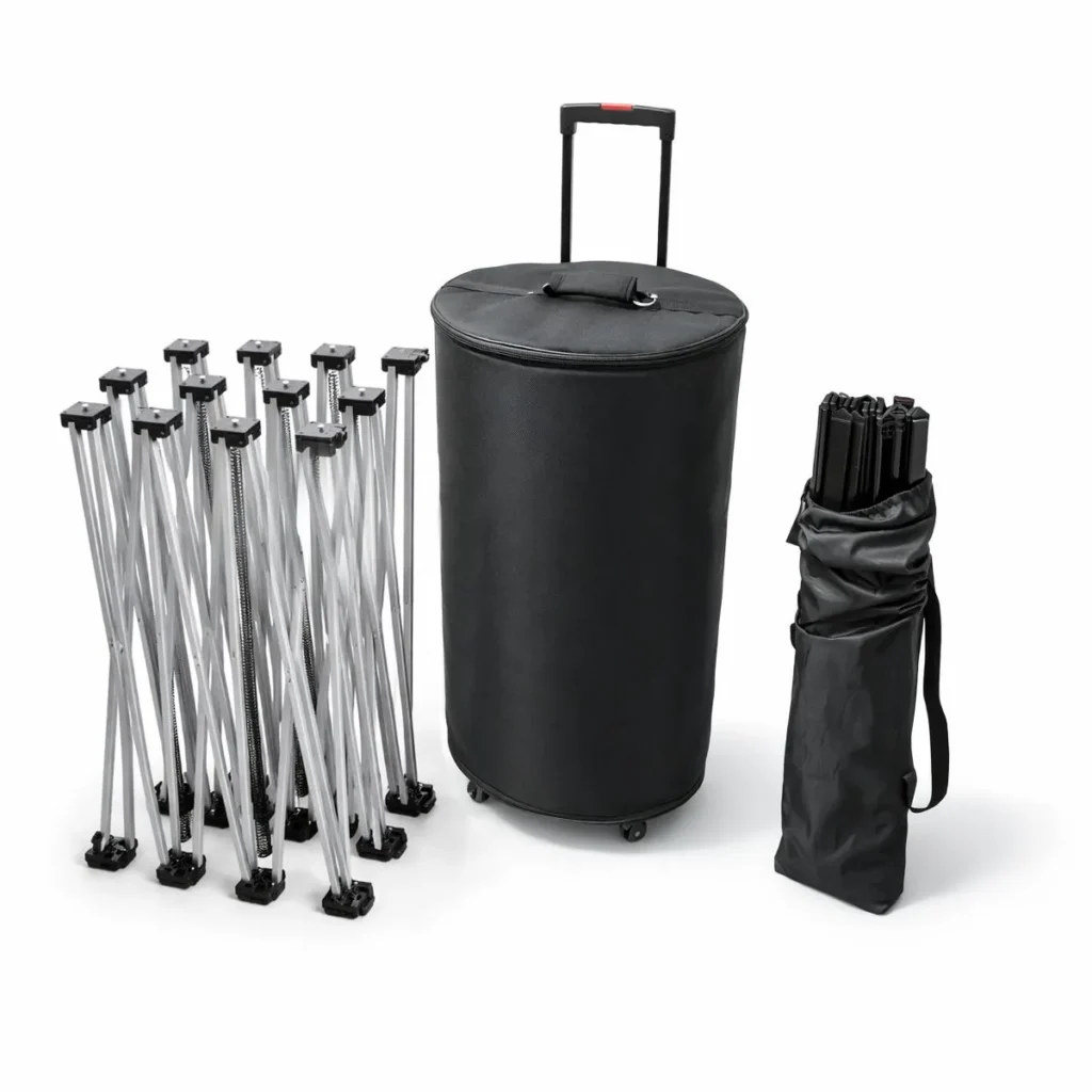 Konstrukcija i kofer za press wall